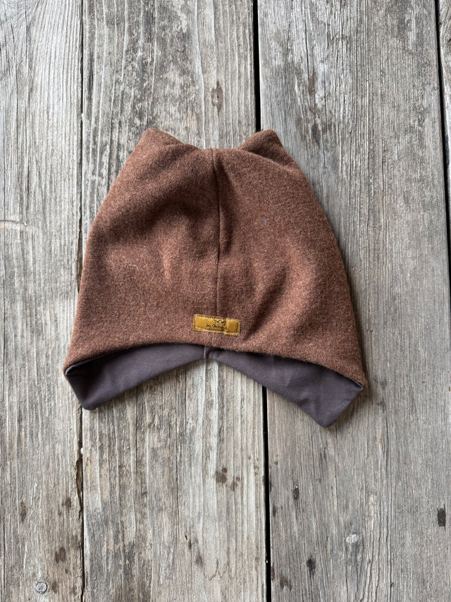 Mütze MERINO Mittelbraun