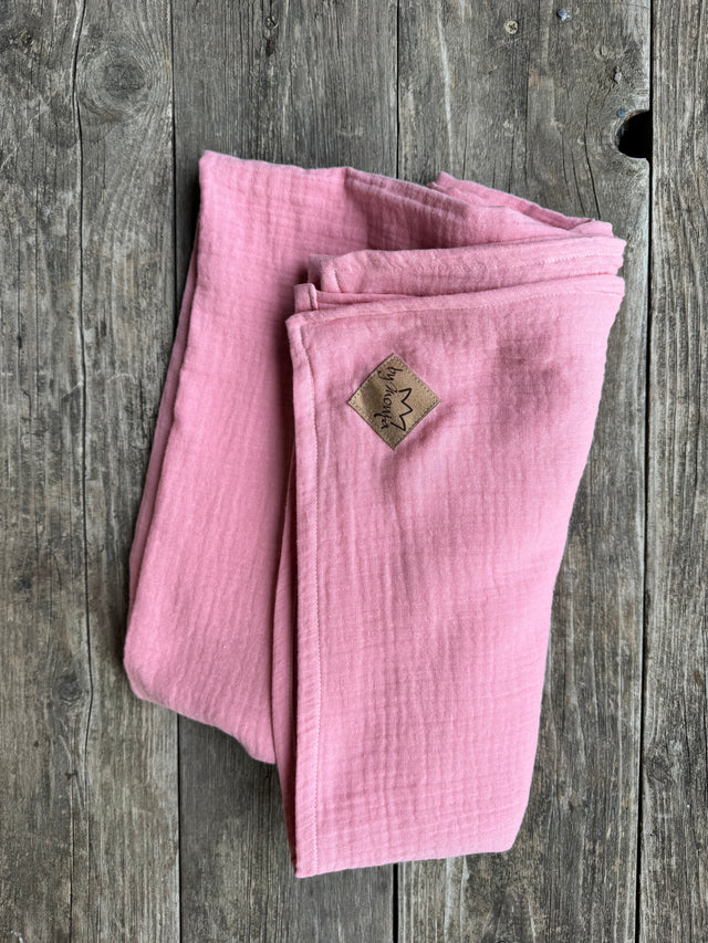 Dreieckstuch XXL MUSSELIN Blush