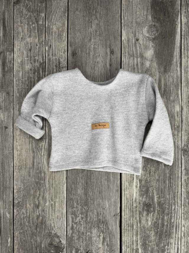 Pullover MERINO STRICK hellgrau