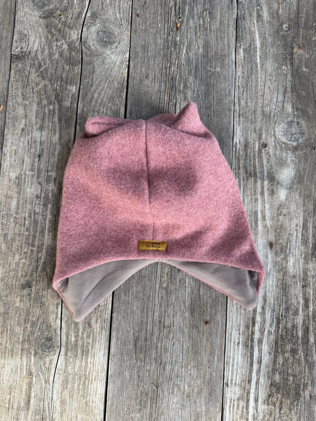 Mütze MERINO FLEECE rose tan