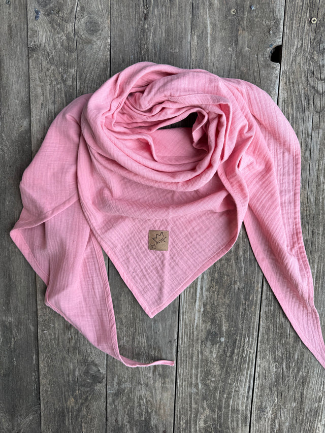 Dreieckstuch XL MUSSELIN Blush