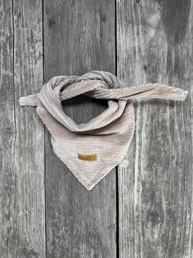 Dreieckstuch CORD taupe