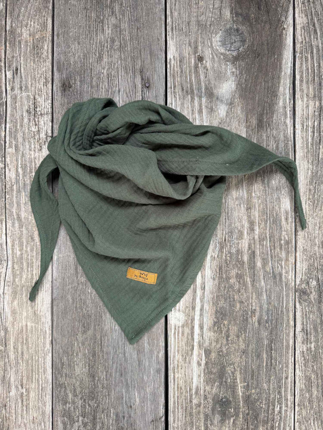 Dreieckstuch MUSSELIN khaki