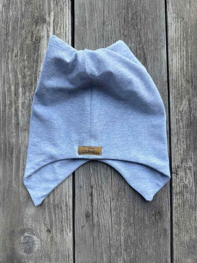 Mütze JERSEY hellblau mélange
