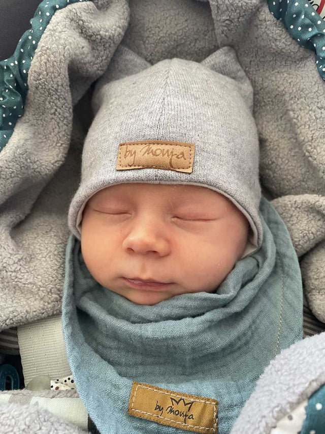 Mütze MERINO hellgrau