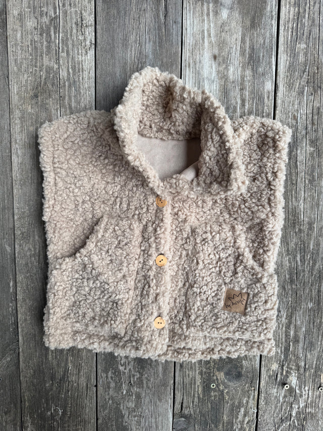 Weste PLÜSCH beige